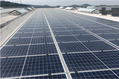 Photovoltaic Power Generator Installed at the Gifu Plant